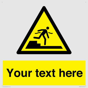 Custom warning Submerged step or steps